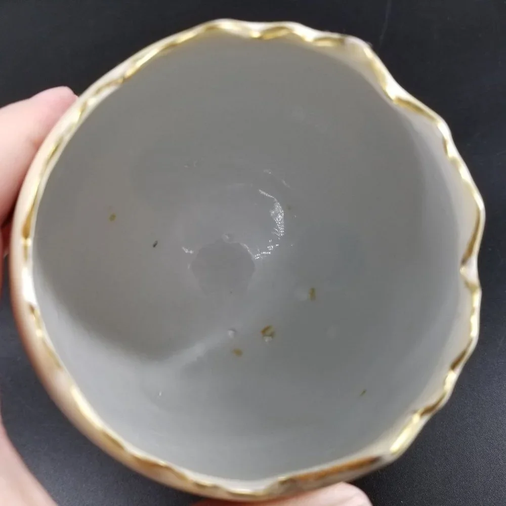 Cracked Egg Footed Napco Ware Vase Dish Planter Porcelain Floral Flower 6H3199/L